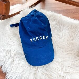 Hudson, NY Embroidered Baseball Hat - Royal Blue 100% Cotton - OS - Like New!